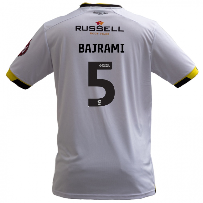 Donna Maglia Geraldo Bajrami #5 Bianco Kit Gara Away 2024/25 Maglietta