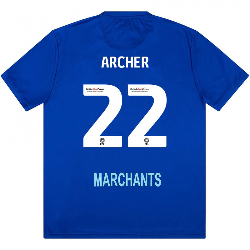 Donna Maglia Ethon Archer #22 Verde Kit Gara Away 2024/25 Maglietta