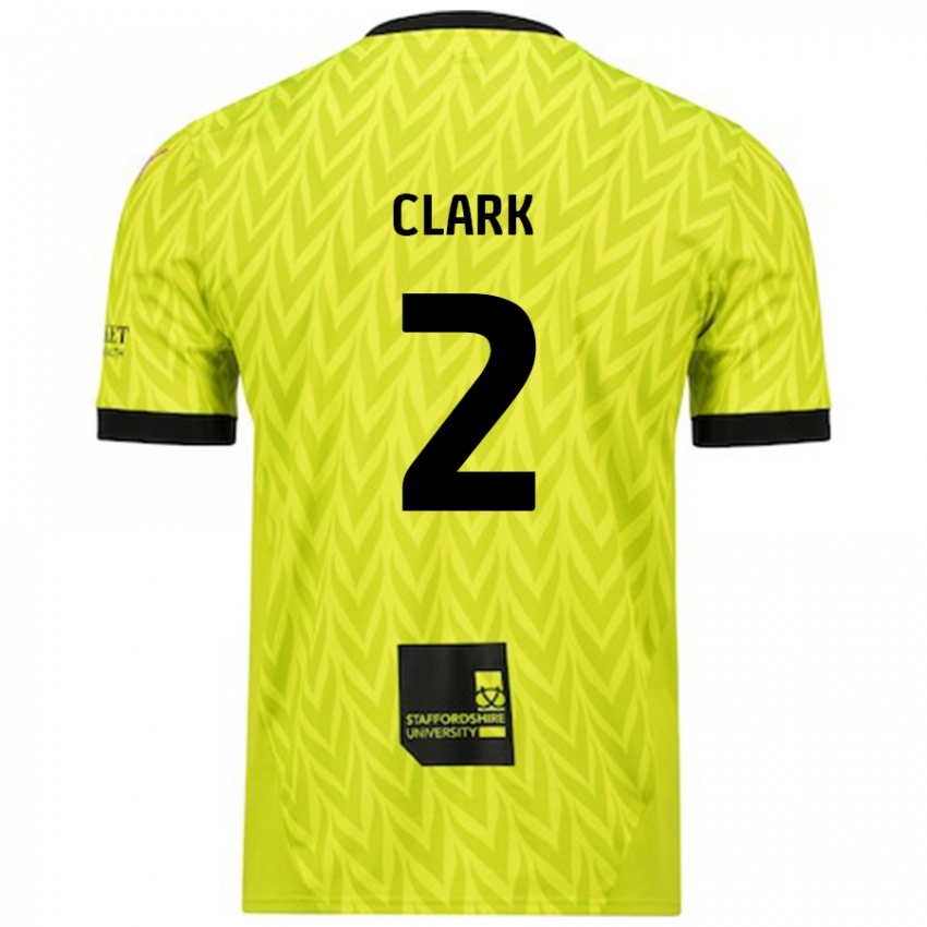 Donna Maglia Mitch Clark #2 Verde Fluorescente Kit Gara Away 2024/25 Maglietta