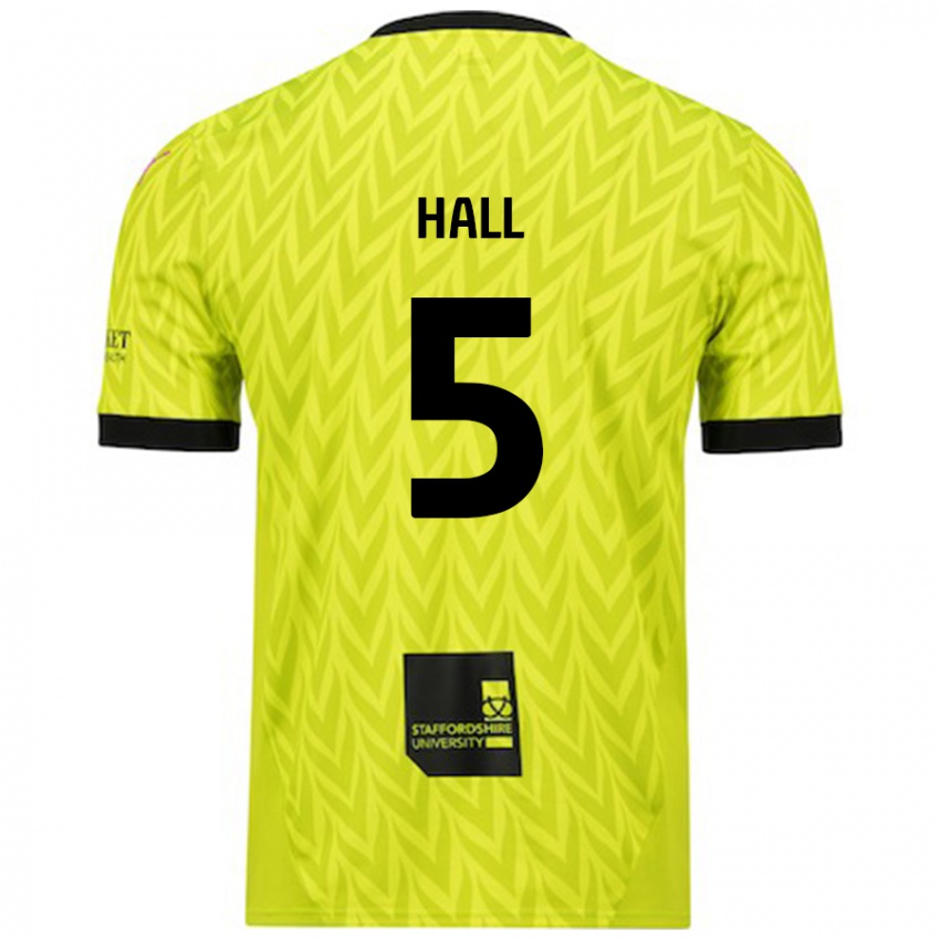 Donna Maglia Connor Hall #5 Verde Fluorescente Kit Gara Away 2024/25 Maglietta