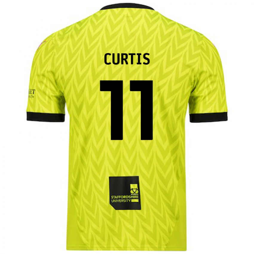 Donna Maglia Ronan Curtis #11 Verde Fluorescente Kit Gara Away 2024/25 Maglietta