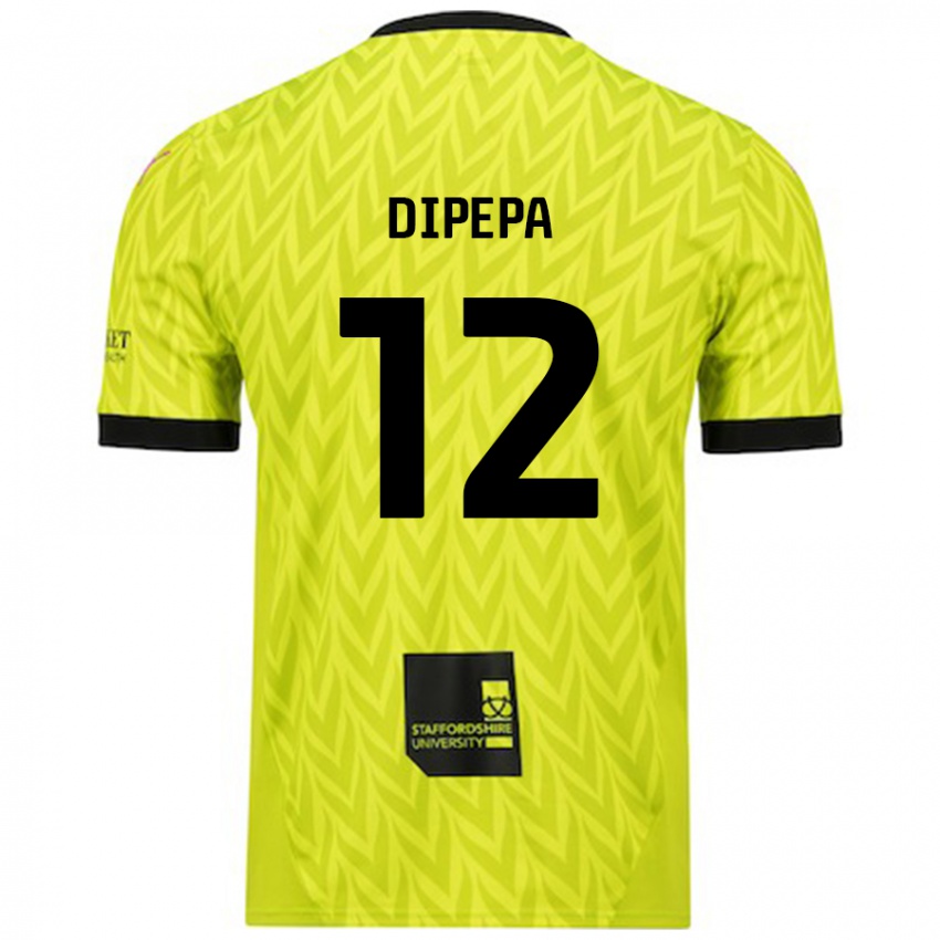 Donna Maglia Baylee Dipepa #12 Verde Fluorescente Kit Gara Away 2024/25 Maglietta