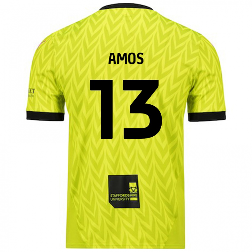 Donna Maglia Ben Amos #13 Verde Fluorescente Kit Gara Away 2024/25 Maglietta