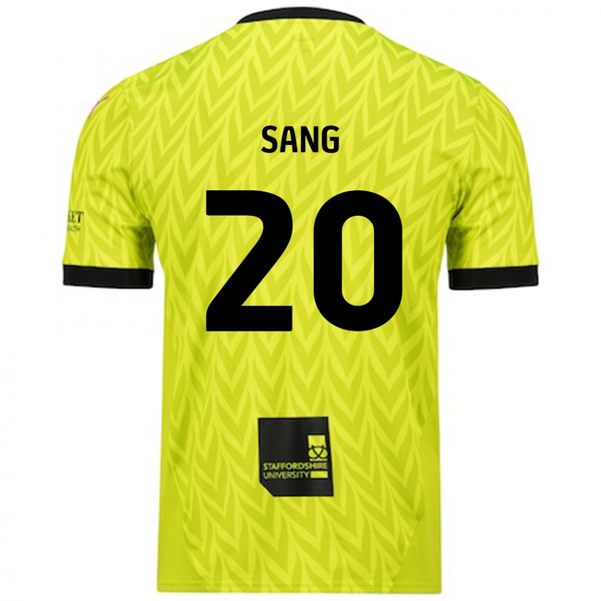 Donna Maglia Tom Sang #20 Verde Fluorescente Kit Gara Away 2024/25 Maglietta