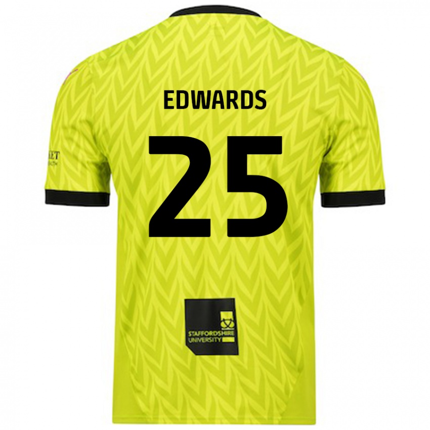 Donna Maglia Diamond Edwards #25 Verde Fluorescente Kit Gara Away 2024/25 Maglietta