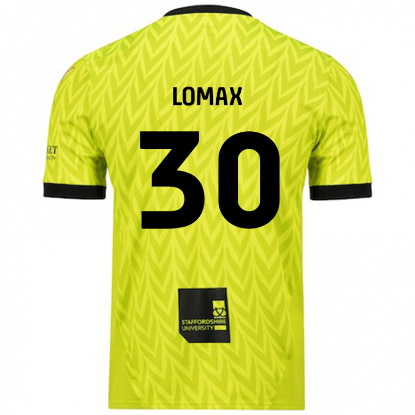 Donna Maglia Ben Lomax #30 Verde Fluorescente Kit Gara Away 2024/25 Maglietta