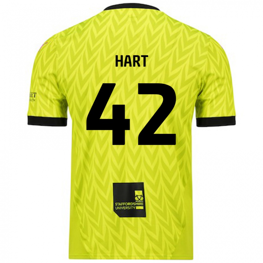 Donna Maglia Sam Hart #42 Verde Fluorescente Kit Gara Away 2024/25 Maglietta