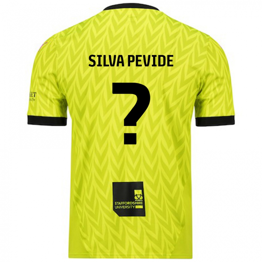 Donna Maglia Joao Silva Pevide #0 Verde Fluorescente Kit Gara Away 2024/25 Maglietta