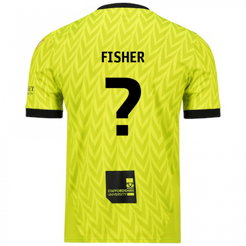 Donna Maglia Elijah Fisher #0 Verde Fluorescente Kit Gara Away 2024/25 Maglietta