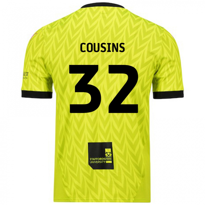 Donna Maglia Logan Cousins #32 Verde Fluorescente Kit Gara Away 2024/25 Maglietta