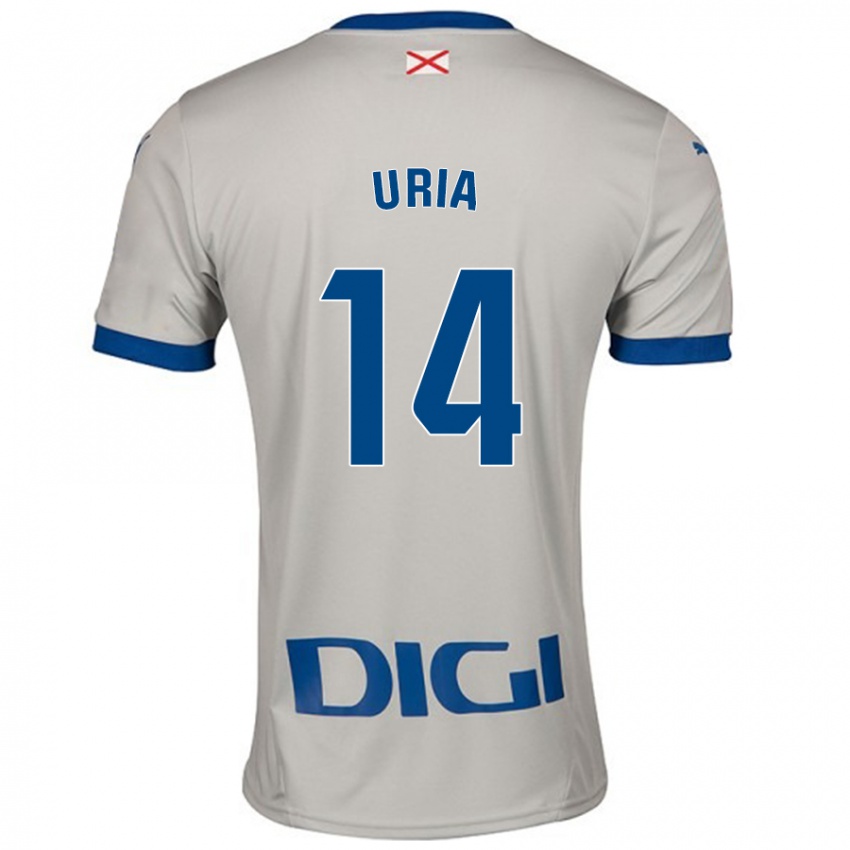 Donna Maglia Iker Uria #14 Grigio Chiaro Kit Gara Away 2024/25 Maglietta