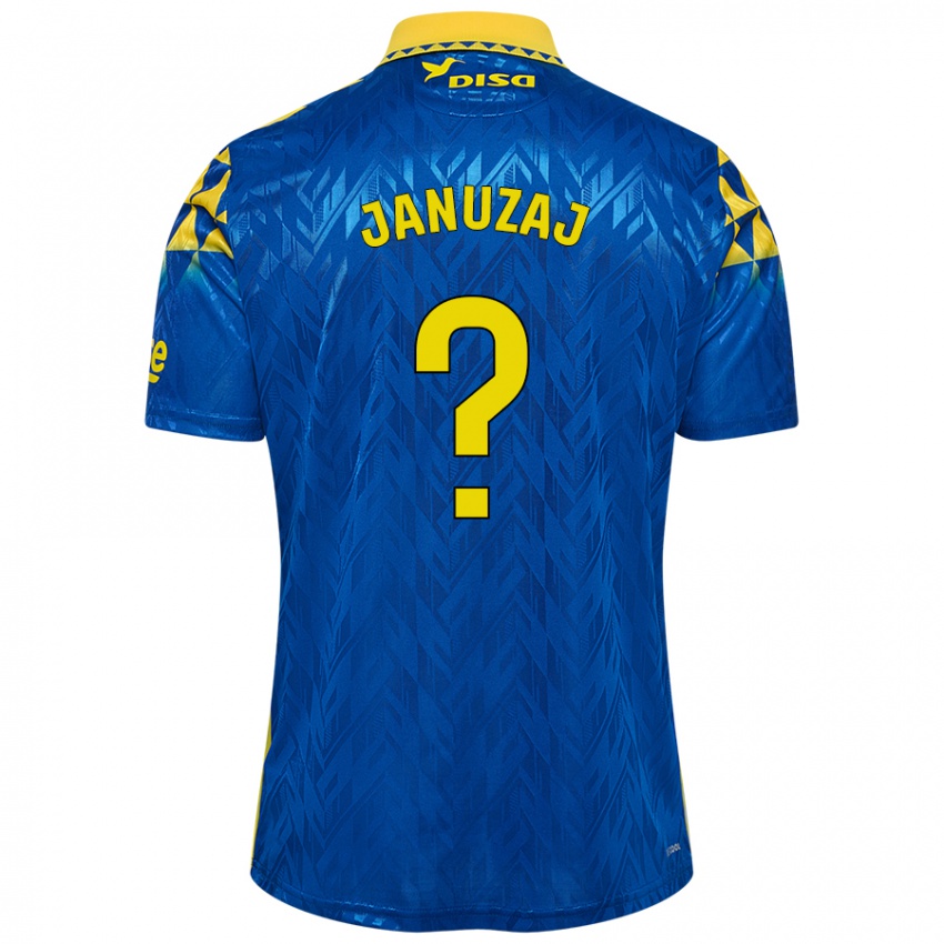 Donna Maglia Adnan Januzaj #0 Blu Giallo Kit Gara Away 2024/25 Maglietta