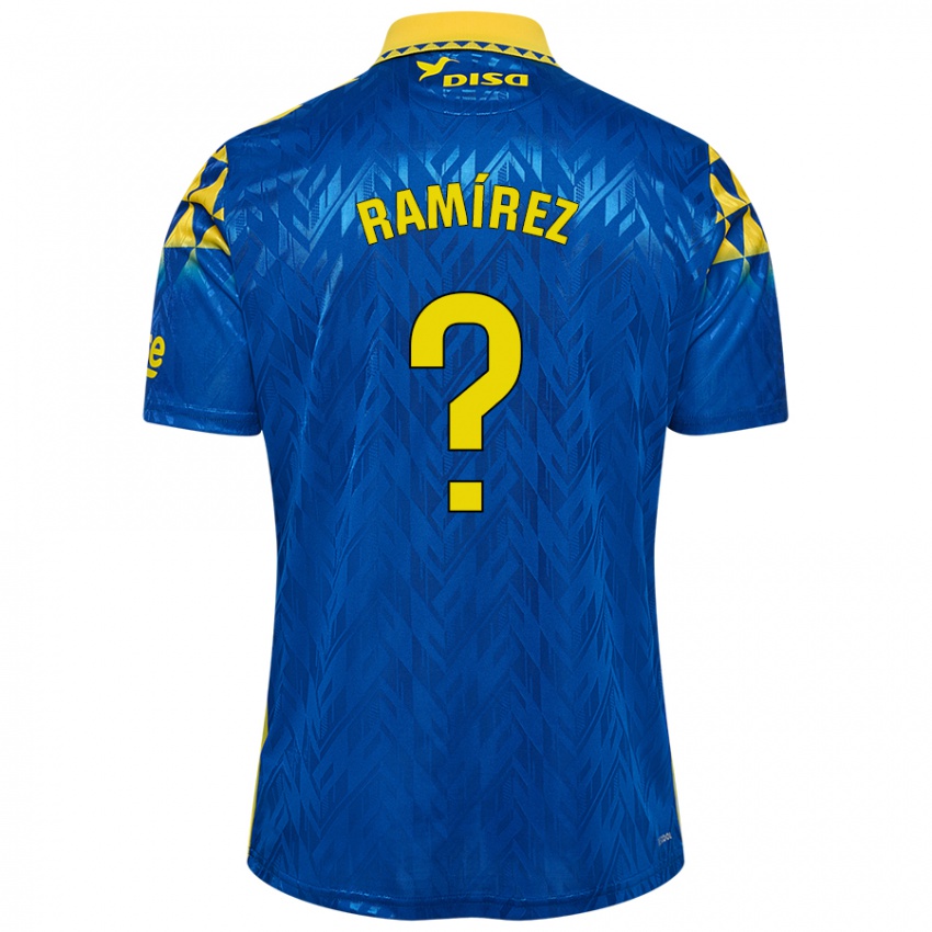 Donna Maglia Daniel Ramírez #0 Blu Giallo Kit Gara Away 2024/25 Maglietta