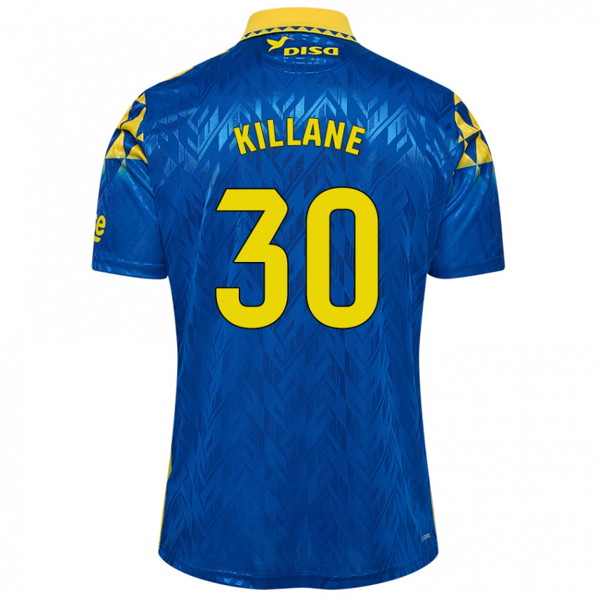 Donna Maglia Álvaro Killane #30 Blu Giallo Kit Gara Away 2024/25 Maglietta