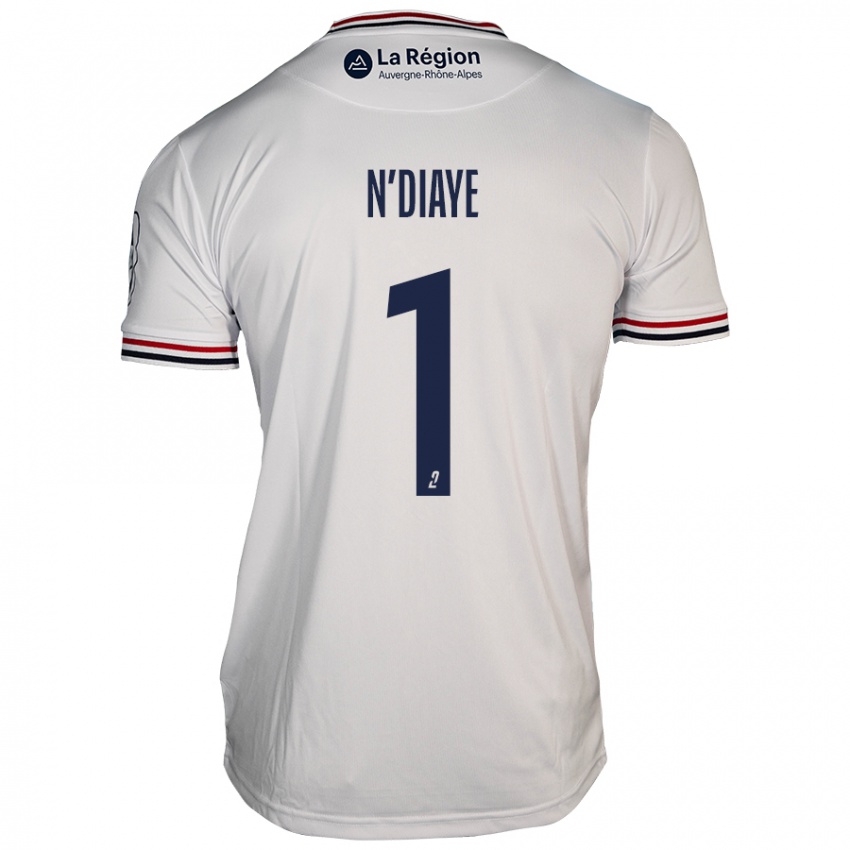 Donna Maglia Massamba N'diaye #1 Bianco Kit Gara Away 2024/25 Maglietta