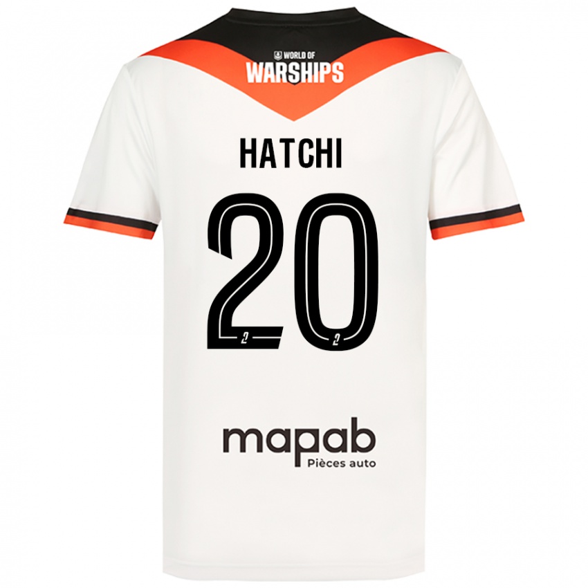 Donna Maglia Jérémy Hatchi #20 Bianco Kit Gara Away 2024/25 Maglietta