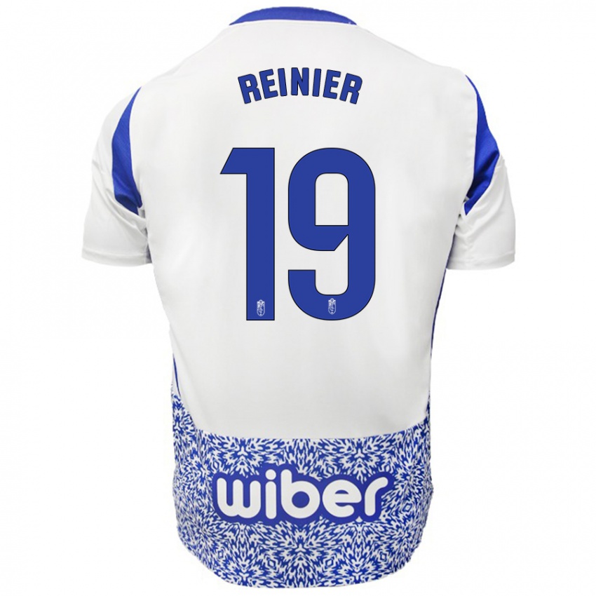 Bambino Maglia Reinier #19 Bianco Blu Kit Gara Away 2024/25 Maglietta