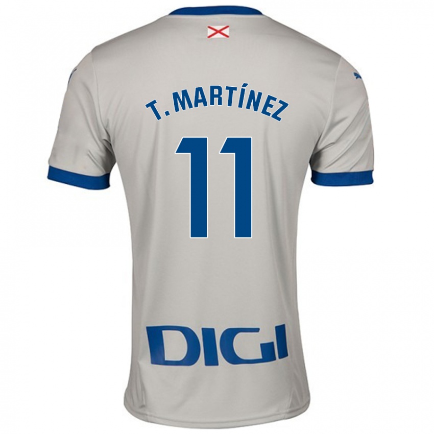 Bambino Maglia Toni Martinez #11 Grigio Chiaro Kit Gara Away 2024/25 Maglietta