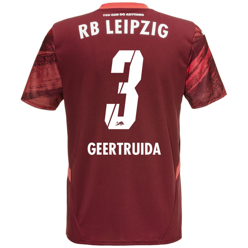 Bambino Maglia Lutsharel Geertruida #3 Borgogna Kit Gara Away 2024/25 Maglietta