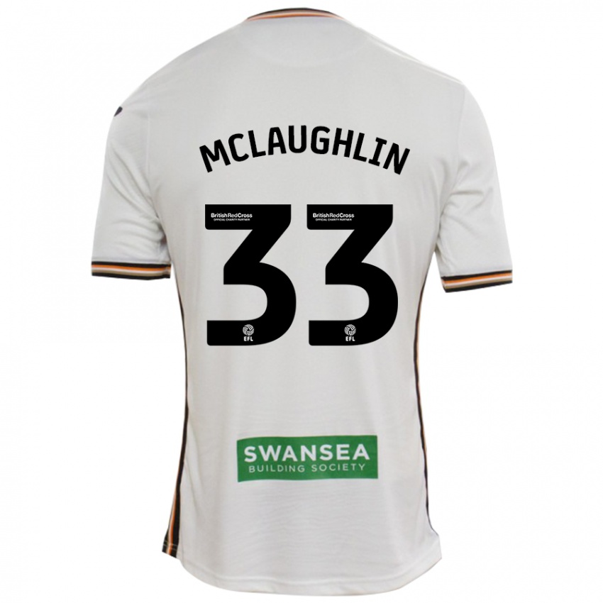 Bambino Maglia Jon Mclaughlin #33 Bianco Kit Gara Home 2024/25 Maglietta