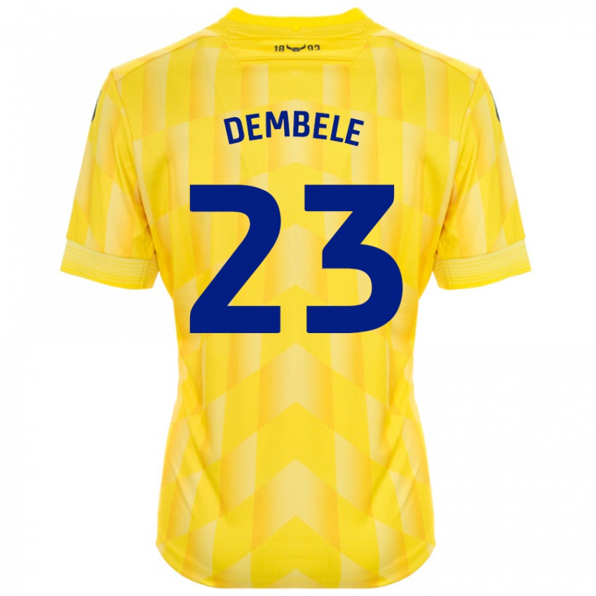 Bambino Maglia Siriki Dembélé #23 Giallo Kit Gara Home 2024/25 Maglietta