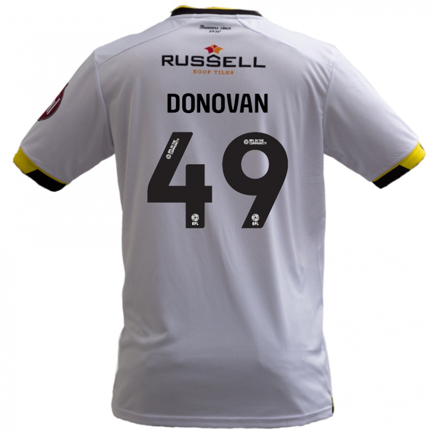 Bambino Maglia Romelle Donovan #49 Bianco Kit Gara Away 2024/25 Maglietta