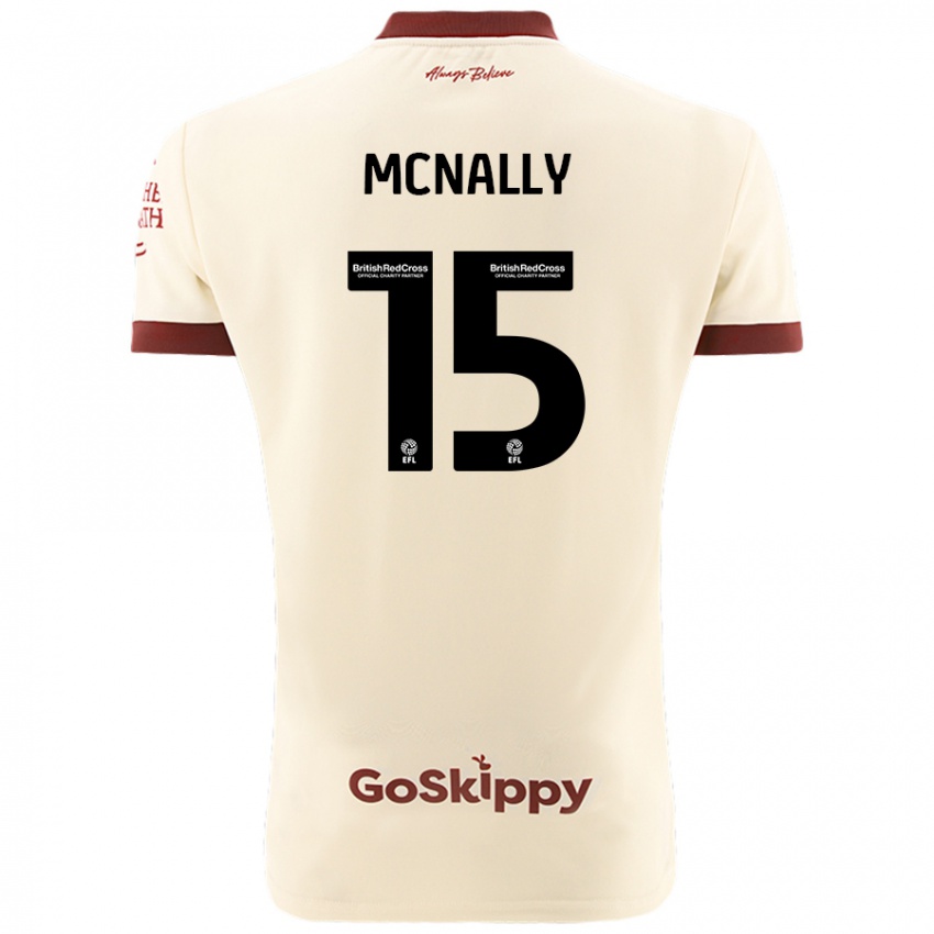 Bambino Maglia Luke Mcnally #15 Crema Bianco Kit Gara Away 2024/25 Maglietta