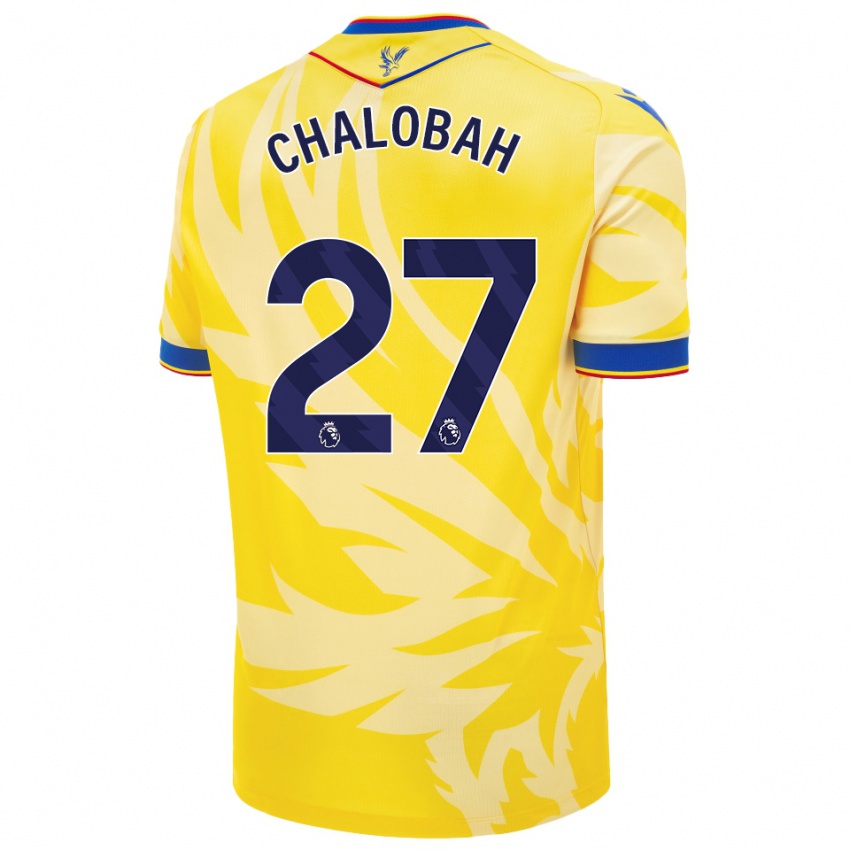 Uomo Maglia Trevoh Chalobah #27 Giallo Kit Gara Away 2024/25 Maglietta