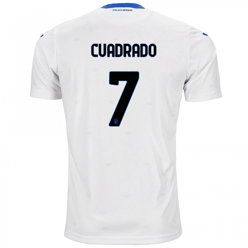 Uomo Maglia Juan Cuadrado #7 Bianco Kit Gara Away 2024/25 Maglietta