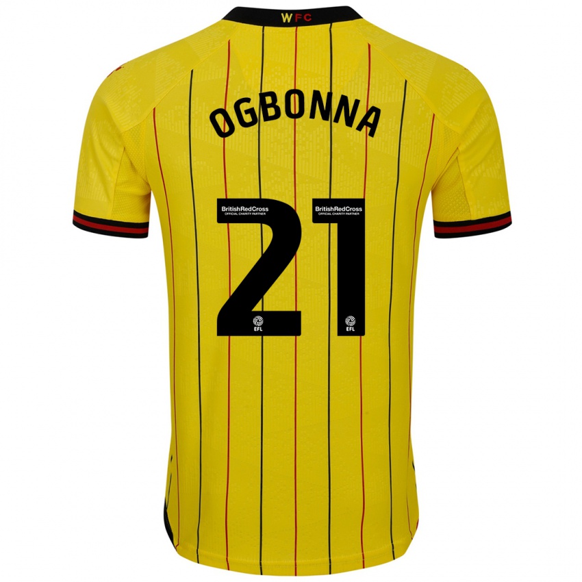 Uomo Maglia Angelo Ogbonna #21 Giallo Nero Kit Gara Home 2024/25 Maglietta