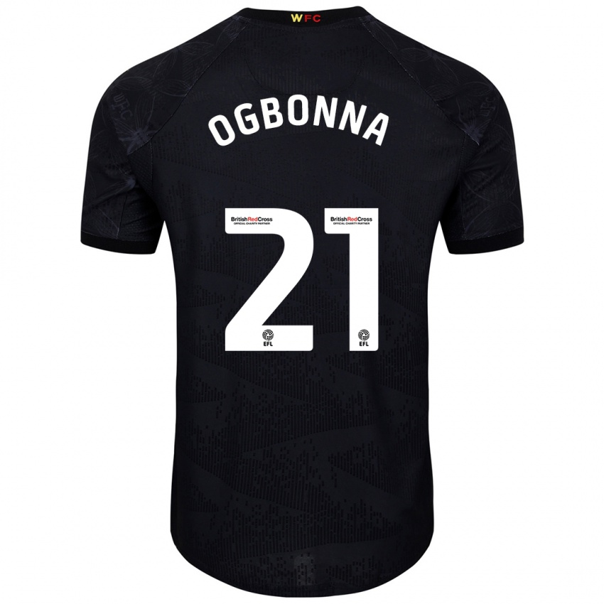 Uomo Maglia Angelo Ogbonna #21 Nero Bianco Kit Gara Away 2024/25 Maglietta