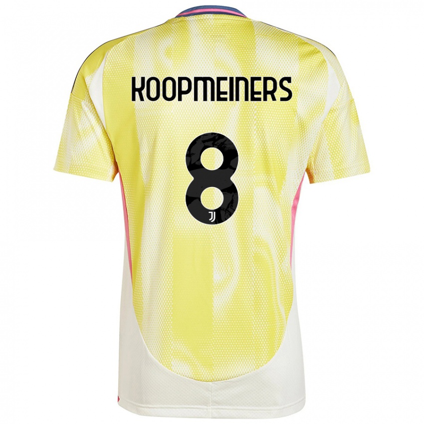 Uomo Maglia Teun Koopmeiners #8 Giallo Solare Kit Gara Away 2024/25 Maglietta