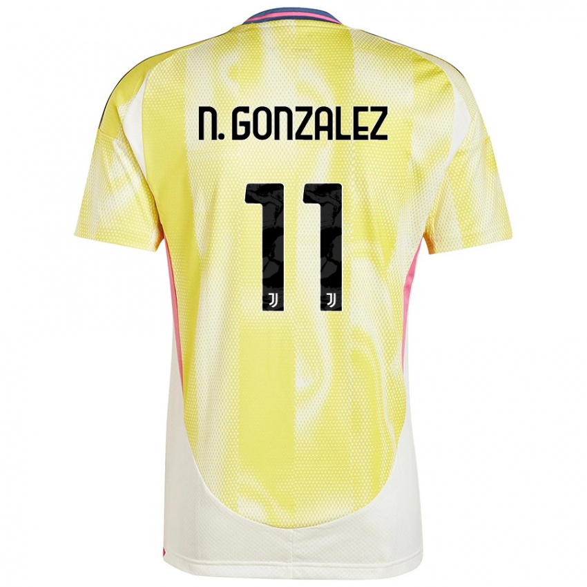 Uomo Maglia Nicolas Gonzalez #11 Giallo Solare Kit Gara Away 2024/25 Maglietta