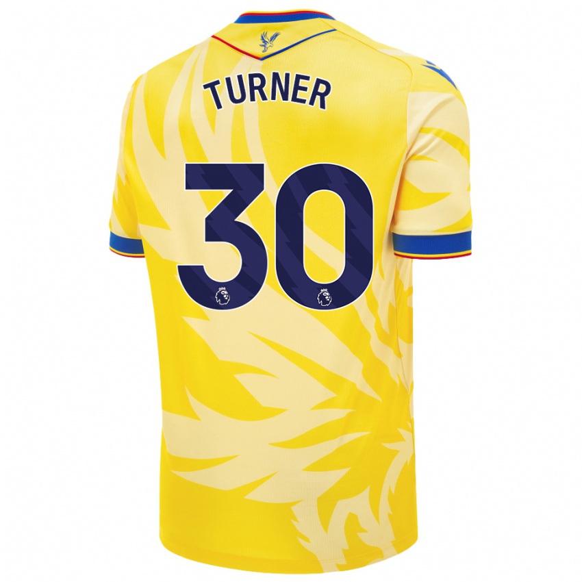 Uomo Maglia Matt Turner #30 Giallo Kit Gara Away 2024/25 Maglietta