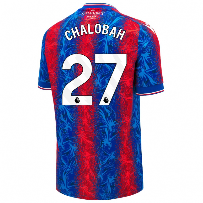 Donna Maglia Trevoh Chalobah #27 Strisce Rosso Blu Kit Gara Home 2024/25 Maglietta