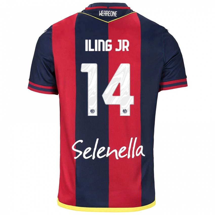 Donna Maglia Samuel Iling-Junior #14 Rosso Blu Reale Kit Gara Home 2024/25 Maglietta