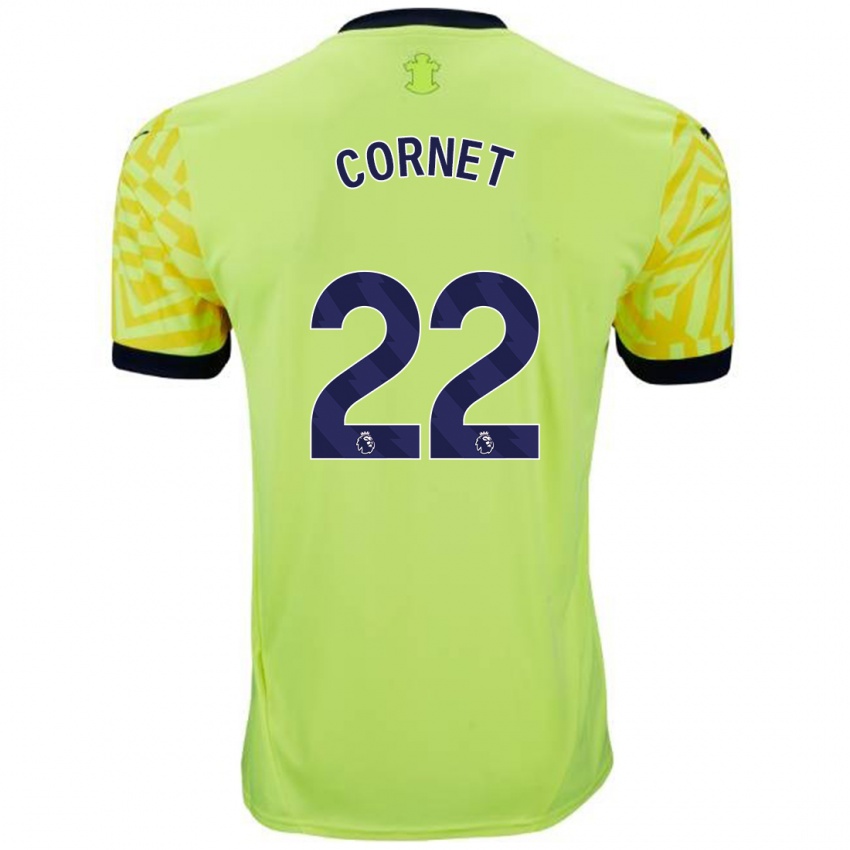 Donna Maglia Maxwel Cornet #22 Giallo Kit Gara Away 2024/25 Maglietta