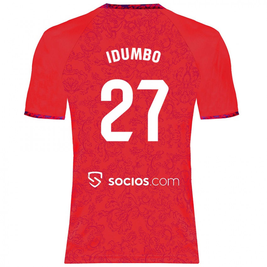 Donna Maglia Stanis Idumbo Muzambo #27 Rosso Kit Gara Away 2024/25 Maglietta