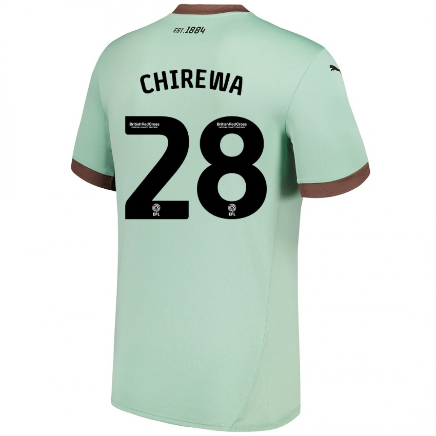 Donna Maglia Tawanda Chirewa #28 Verde Pallido Kit Gara Away 2024/25 Maglietta