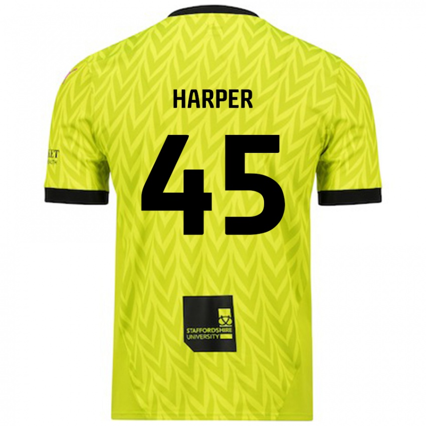 Donna Maglia Rekeem Harper #45 Verde Fluorescente Kit Gara Away 2024/25 Maglietta